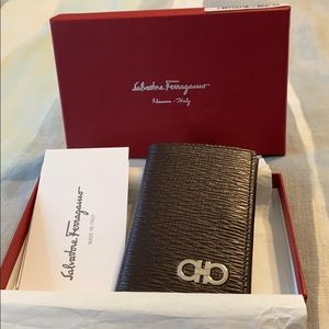 Salvator Ferragamo card and key holder NWT